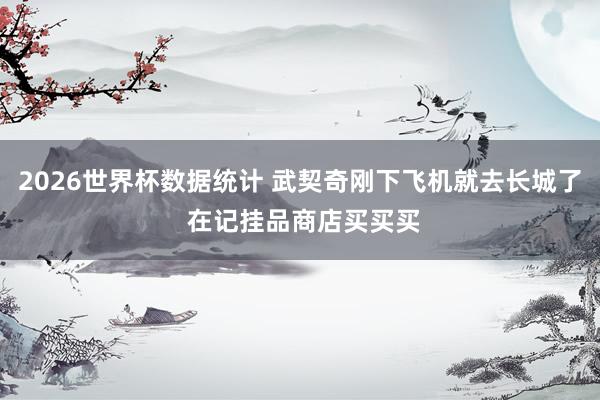 2026世界杯数据统计 武契奇刚下飞机就去长城了 在记挂品商店买买买