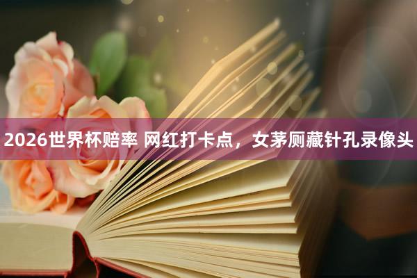 2026世界杯赔率 网红打卡点,女茅厕藏针孔录像头