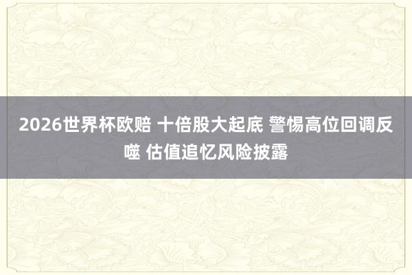 2026世界杯欧赔 十倍股大起底 警惕高位回调反噬 估值追忆风险披露